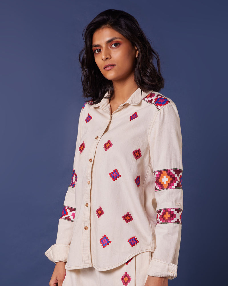 Pause Pebble Beach Embroidered Shirt 