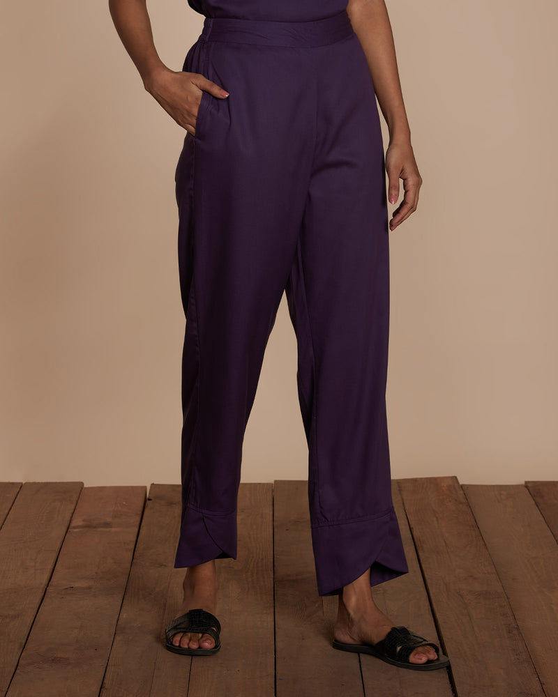 Pause Violet Hour Relaxed-Fit Pants Purple