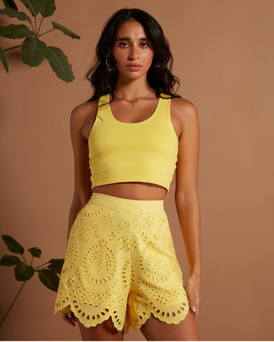 Pause Brightside Lace Top And Crop Top Duo 