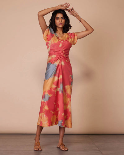 Pause Under Your Spell Tie-Dye Midi Dress 