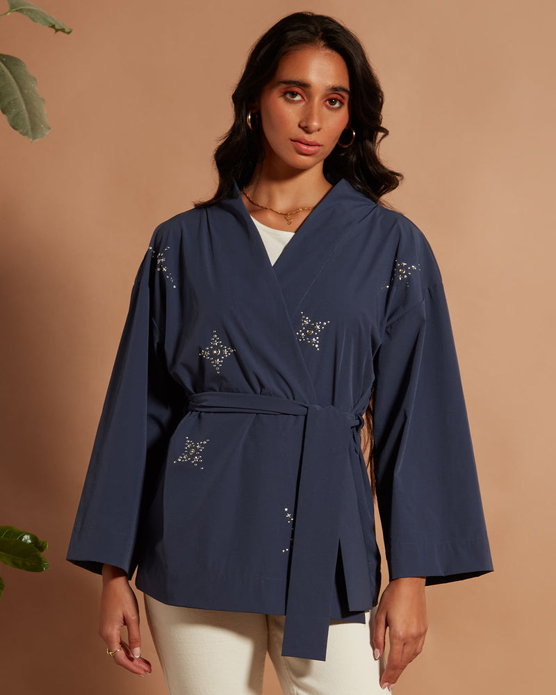 Pause Sublime Embellished Wrap Kimono 