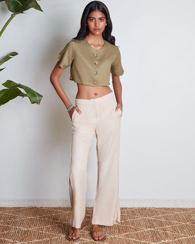 Pause Walk On The Wild Side Cropped Top 
