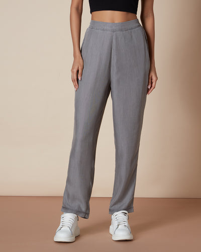 Pause Easy Street Relaxed Fit Denim Pants Grey