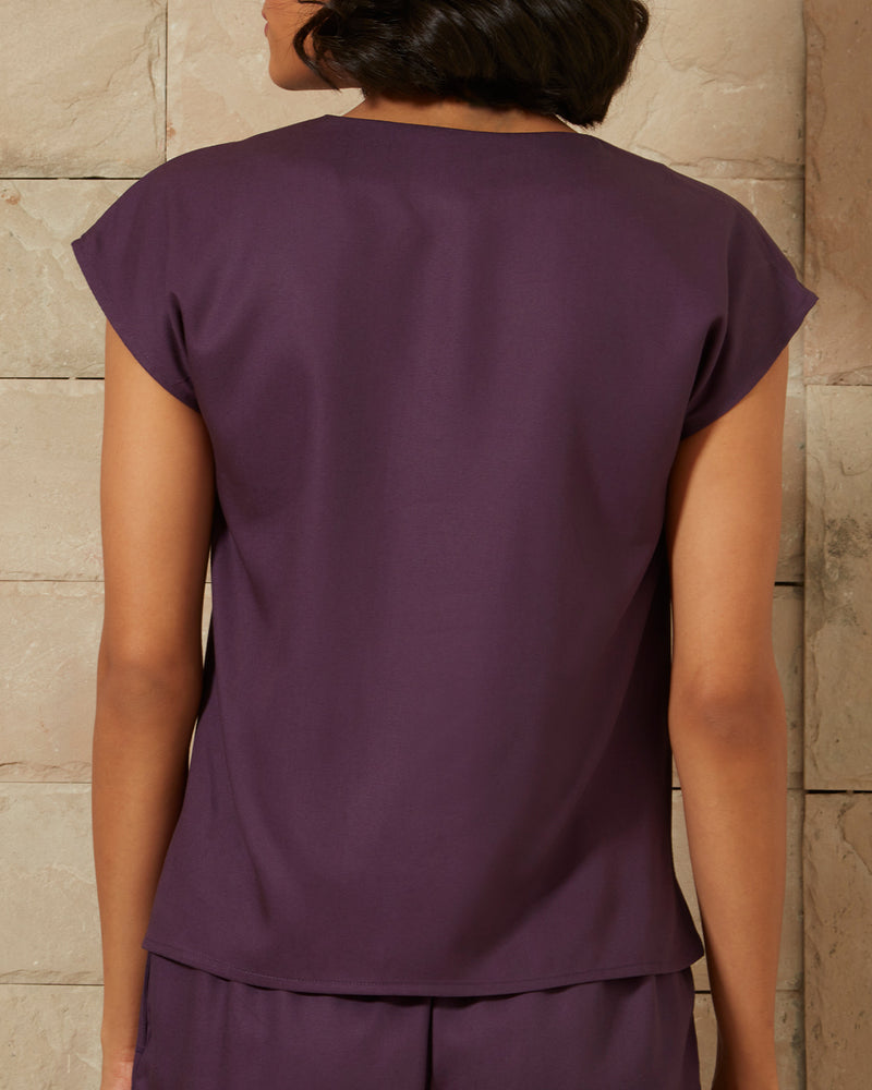 Pause Cyber Grape Twill Top 