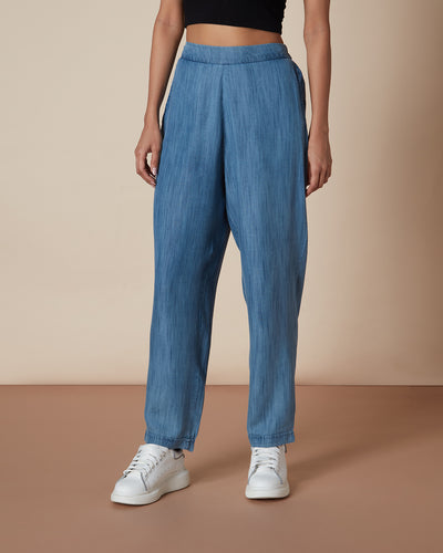 Pause Retro Daydream Relaxed Fit Denim Pants Blue