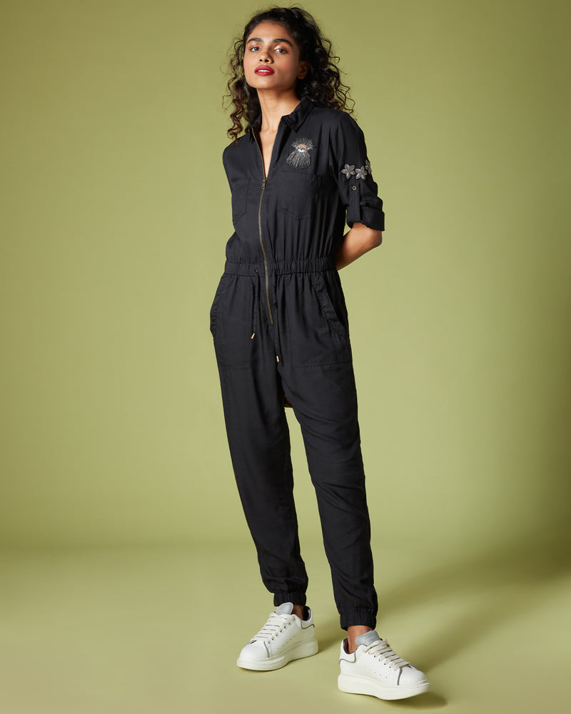 Pause Kiss And Tell Embellished Jumpsuit 