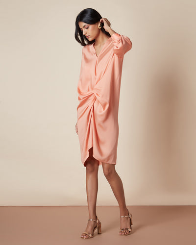 Pause Pleased As Punch Twist Front Dress 