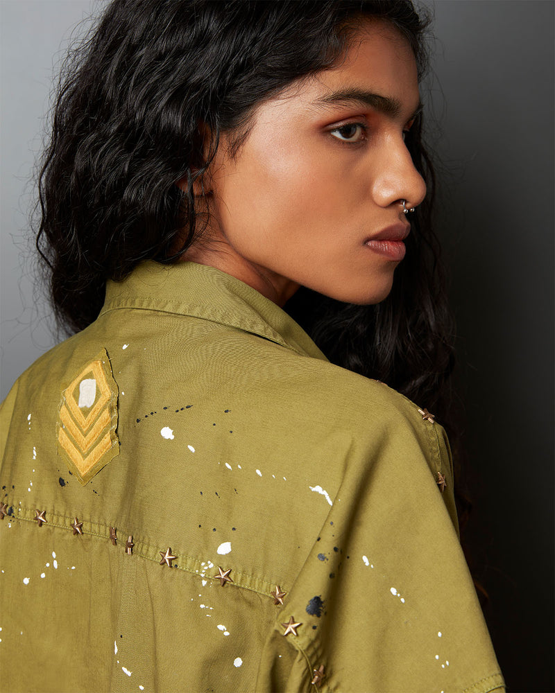 Pause New Wave Paint Splatter Jacket 