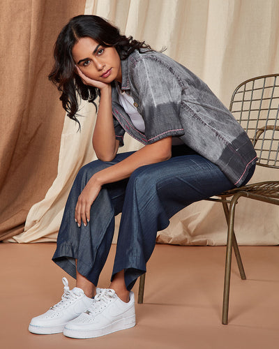 Pause Rock Show Boxy Denim Shirt 