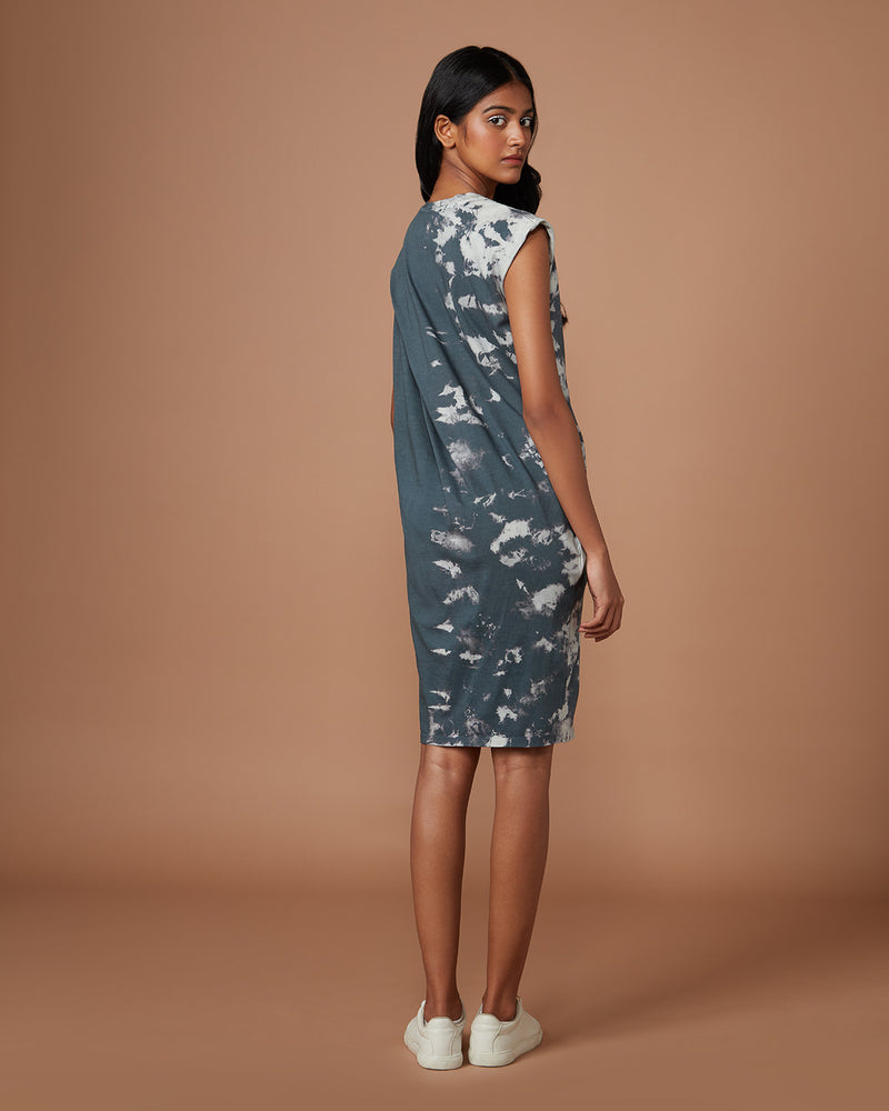 Pause Off The Grid Pleated Tie-Dye Dress 