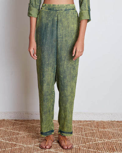 Pause Too Matcha Relaxed-Fit Jeans Green